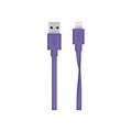 Belkin MIXIT 4 Flat Lightning to USB Cable; Purple (F8J148BT04-PUR)