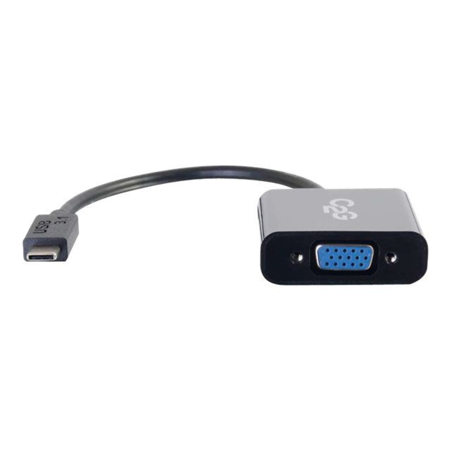 C2G ® 29471 USB-C to VGA Video Adapter; Black