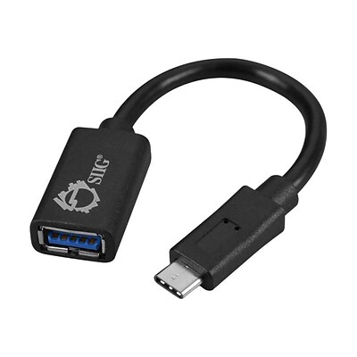 SIIG® CB-US0J12-S1 5 Gbps USB-C to USB-A Male to Female Adapter Cable; 5.9"