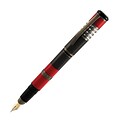 Delta Momo 30th Limited Edition Fountain Pen, Red Carbon with 18kt Fusion Nib, Medium Nib, Black Rhodium Finish (DM85055 Medium)