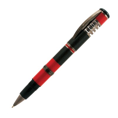 Delta Momo 30th Limited Edition Rollerball Pen, Red Carbon Black Rhodium Finish (DM85054)