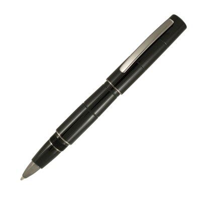 Delta Oblo Black Rollerball Pen, Black Trim (DO76032)