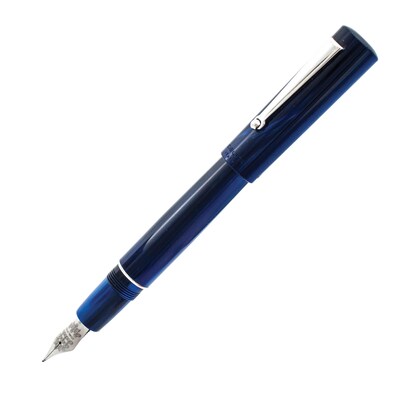 Delta Unica Blue Fountain Pen, Steel Nib, Fine Nib, (DU91333)