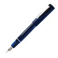 Delta Unica Blue Fountain Pen, Steel Broad Nib (DU91332)