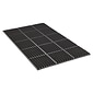 Crown® Safewalk, Heavy-Duty Thick Anti-Fatigue Mats, General Purpose, Black,  7/8" Thick, 3' X 5'