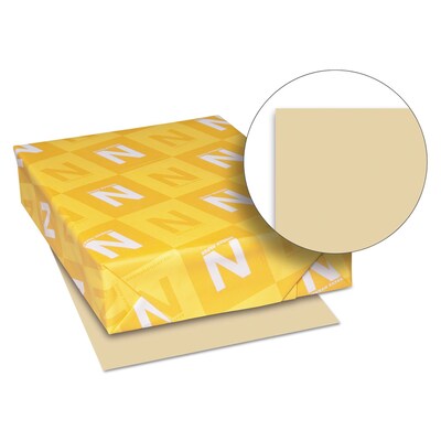 Neenah Paper Exact Vellum Bristol Cover Stock, 67 Lbs., 8-1/2 x 11, Tan, 250 Sheets