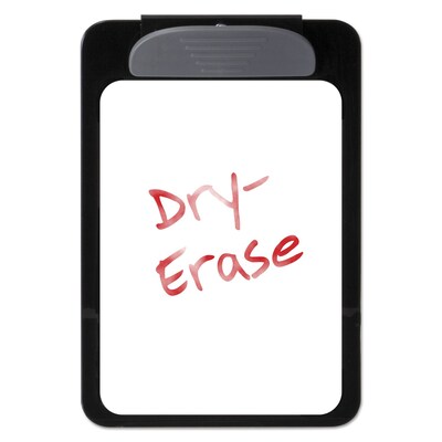 Officemate Magnetic Dry-Erase Clipboard, 3/8" Capacity, 6 x 9, Black