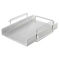 Artistic Urban Collection Punched Metal Letter Tray, White