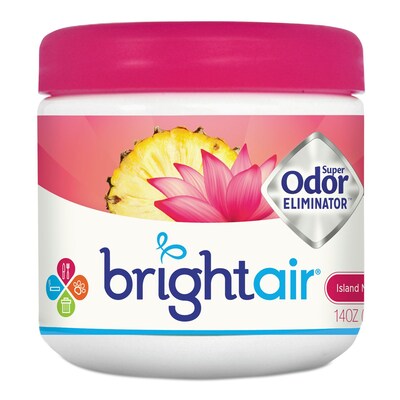 Bright Air Super Odor Eliminator Passive Air System & Accessory, Island Nectar & Pineapple, 14 Oz.,