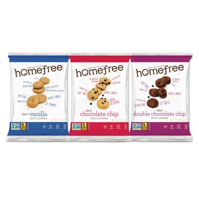 HomeFree Gluten Free Cookies Variety Pack, 1.1 oz., 30/Carton (HMF01305)