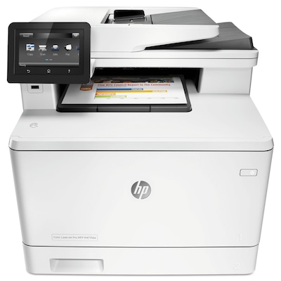 HP Color LaserJet Pro M477fdw All-In-One Wireless Laser Printer with Duplex Printing (CF379A)