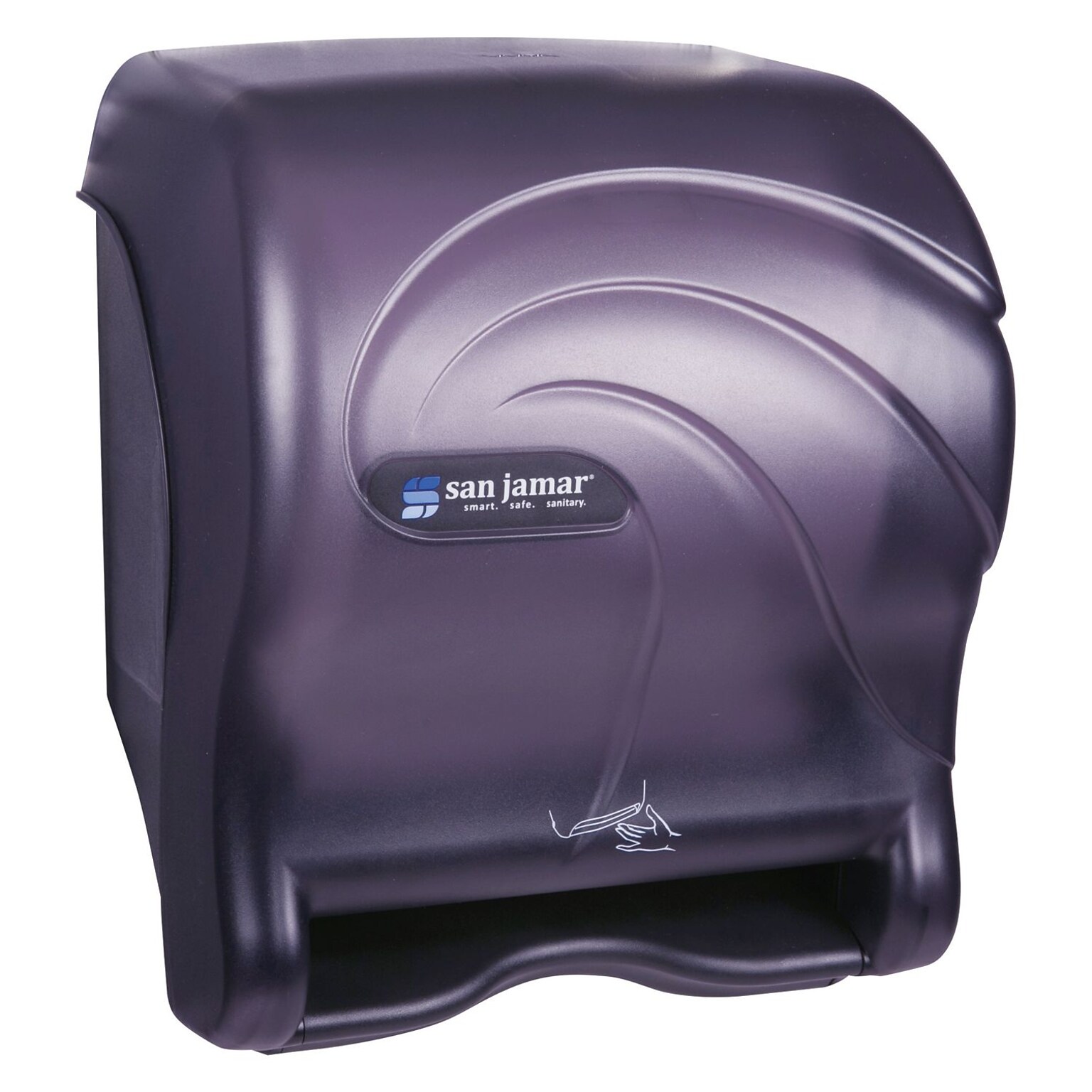San Jamar Oceans Smart Essence Electronic Towel Dispenser, 14.4 x 11.8 x 9.1, Black (SJMT8490TBK)