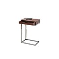 Monarch Specialties Accent Table In Walnut and Chrome With A Drawer ( I 3070 )