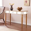 Southern Enterprises Brandilyn Mirrored Console Table, Champagne Gold (CK8433)