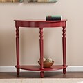 Southern Enterprises Tyra Demilune Table, Red (CM9177)