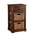 SEI Jayton 2-basket 27.75 Blend Drawer Cabinet with 2 Shelves, Brown (HZ6852)