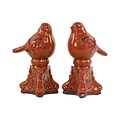 Urban Trends Ceramic Figurine; 4.75 x 4.75 x 8.5, Red, 2/SET (10880-AST)