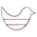 Urban Trends Bird-Shaped Metal Shelf; 25.75 x 4.75 x 17.5, Red (12342)