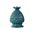 Urban Trends Ceramic Sculpture; 5.75L x 5.75W x 8.25H, Turquoise (14105)
