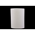 Urban Trends Ceramic Vase; 7.75L x 4.5W x 11.25H, White (20405)