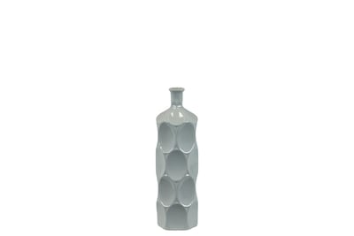 Urban Trends Ceramic Vase; 4L x 4W x 14H, Blue (20506)