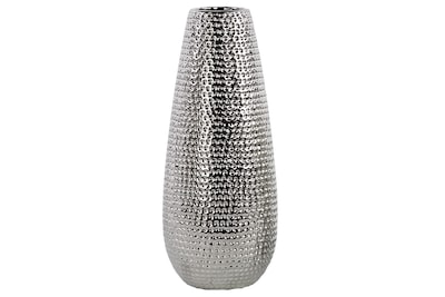 Urban Trends Ceramic Vase; 5.5L x 5.5W x 13H, Silver (21232)