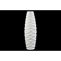 Urban Trends Ceramic Vase; 5.5 x 5.5 x 16.25, White (21407)
