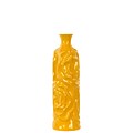 Urban Trends Ceramic Vase; 4.5 x 4.5 x 15.5, Yellow (30964)