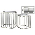 Urban Trends Metal Table 20 x 20 x 24; Champagne, 2/SET (25801)