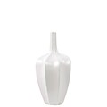 Urban Trends Ceramic Vase; 6.25 x 6.25 x 12, White (30935)