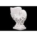 Urban Trends Ceramic Sculpture; 11.25L x 7W x 13H, White (40008)