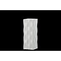 Urban Trends Ceramic Vase; 4 x 4 x 11, White (50535)
