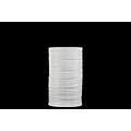 Urban Trends Ceramic Vase; 6 x 6 x 9.75, White (50538)