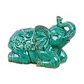Urban Trends Ceramic Figurine; 11L x 5.5W x 7.5H, Turquoise (50784)