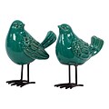 Urban Trends Ceramic Figurine; 7L x 4W x 8.5H, Turquoise (50874-AST)