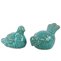 Urban Trends Stoneware Figurine; 9L x 5.5W x 6H, Turquoise (70220)