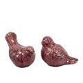 Urban Trends Ceramic Figurine; 7.5L x 5W x 6H, Red, 2/Set (76355)