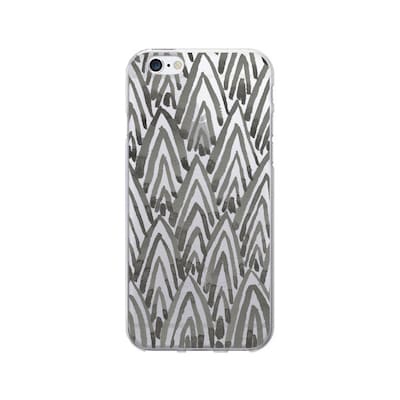 OTM  Prints Clear Phone Case, Arrowhead Charcoal, iPhone 7/7S (OP-IP7V1CG-A-06)