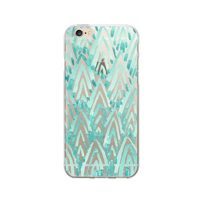 OTM  Prints Clear Phone Case, Arrowhead Turquoise, iPhone 7/7S (OP-IP7V1CG-A-07)