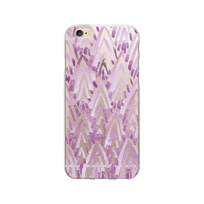 OTM  Prints Clear Phone Case, Arrowhead Violet, iPhone 7/7S (OP-IP7V1CG-A-08)