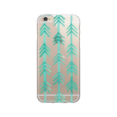 OTM Artist Prints Clear Phone Case for Use with iPhone 6/6S; Hunter Turquoise (IP6V1CLR-ART-10)