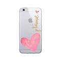 OTM Essentials Artist Prints Clear Phone Case for iPhone 6/6s; Je Taime Ros  (IP6V1CLR-ART-19)