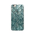 OTM Artist Prints Clear Phone Case for Use with iPhone 6/6S Plus; Rocks Teal (OP-IP6PV1CLR-ART01-2)