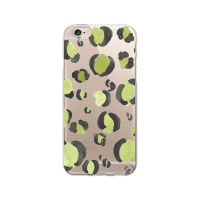 OTM  Prints Clear Phone Case, Spotted Chartreuse, iPhone 7/7S (OP-IP7V1CG-A-01)
