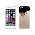 OTM Essentials Iconic Prints Phone Case for Use w/iPhone 6/6S; Black Drip, Clear (IP6V1CLR-ICN-02)
