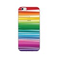 OTM Essentials Classic Prints Clear Phone Case for iPhone 6/6s; Rainbow Stripes (IP6V1CLR-CLS-13)
