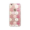 OTM Essentials Hipster Prints Clear Phone Case for iPhone 6/6s; Pink Peace (IP6V1CLR-GRV-02)