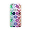 OTM Hipster Prints Phone Case for Use with iPhone 6/6S; Rainbow Peace, Clear (IP6V1CLR-GRV-03)