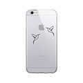 OTM Essentials Iconic Prints Clear Phone Case for Use w/iPhone 6/6S; Hummingbirds IP6V1CLR-ICN-03()