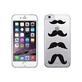 OTM Essentials Hipster Prints Clear Phone Case for Use w/iPhone 6 Plus; Mustache (IP6PV1CLR-HIP-08)
